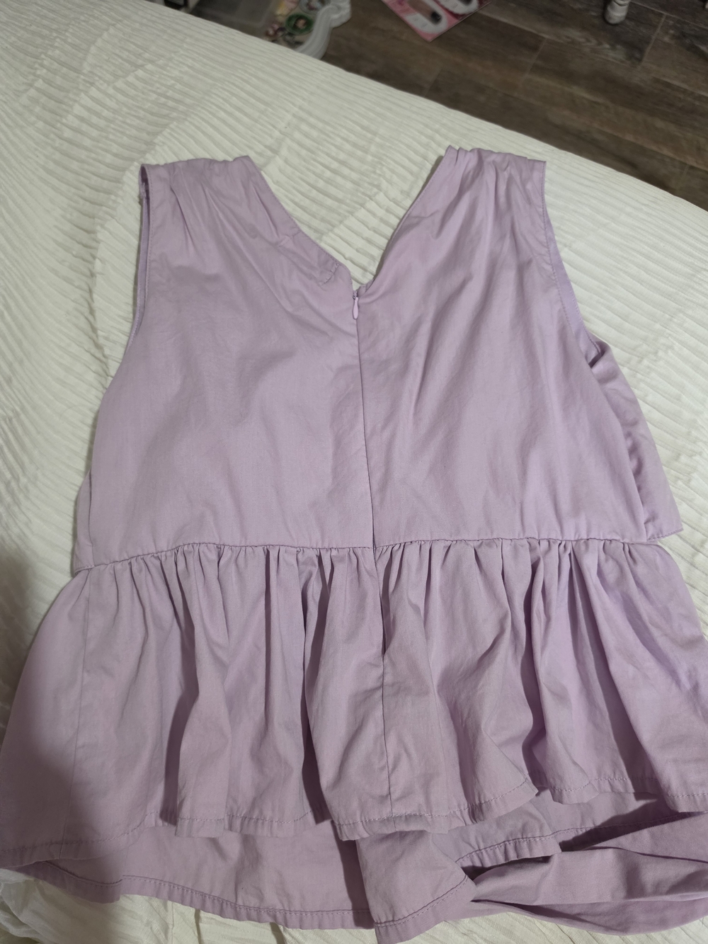 Japna Brand Like New Size Small Lilac Tie-Front Sleeveless Top - Picture 4 of 4